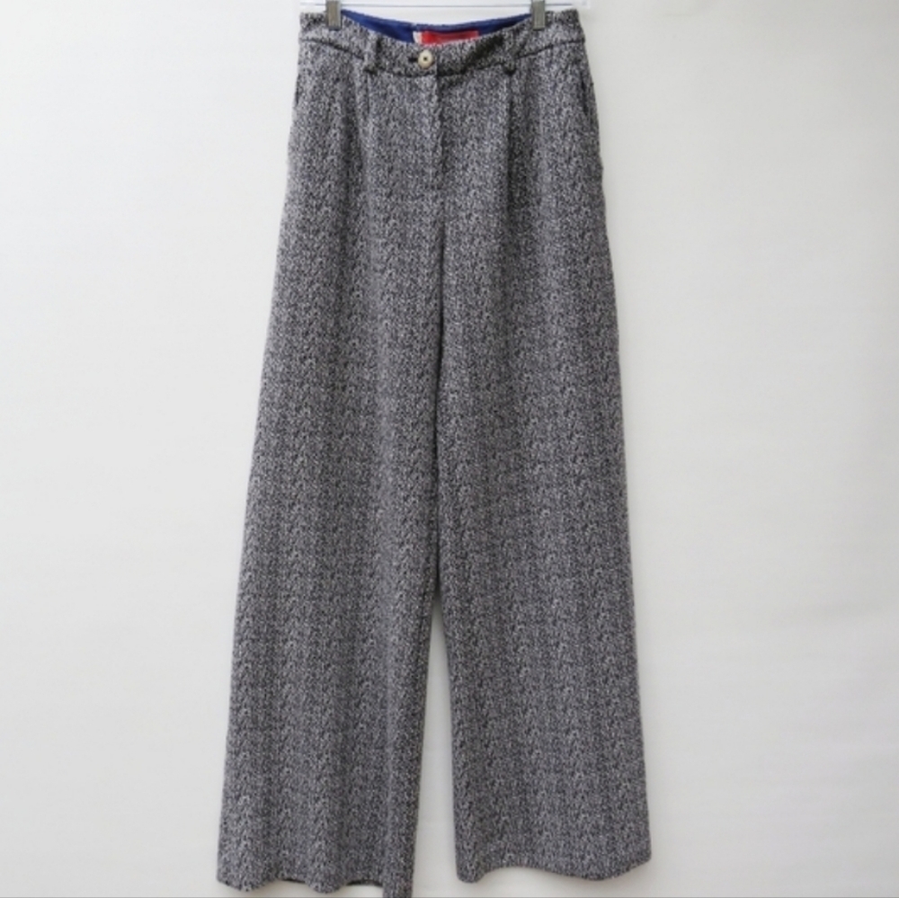 Anthropologie Gray Wide Leg Pants